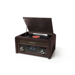 Muse MT-115 DAB stereo vintage muziekcenter met DAB+, FM, CD, USB, platenspeler en Bluetooth