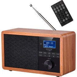 Adler AD 1184 Retro DAB+, RDS en FM radio afstandsbediening Bluetooth LCD display