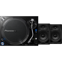 Pioneer PLX-1000 + Pioneer DJ DM-50D-BT Zwart